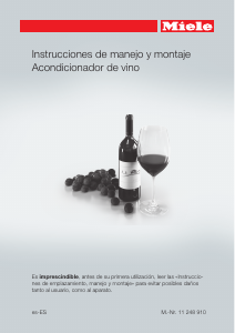 Manual de uso Miele KWT 7112 iG Vinoteca