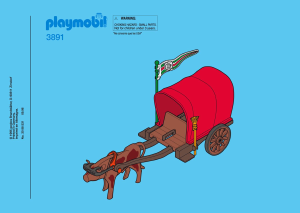 Mode d’emploi Playmobil set 3891 Knights Chevalier/roulotte/campement