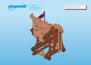 Manual de uso Playmobil set 4439 Knights Torre de asalto barbara