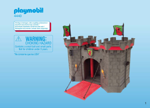 Handleiding Playmobil set 4440 Knights Meeneem kasteel