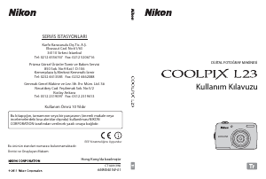 Kullanım kılavuzu Nikon Coolpix L23 Dijital kamera