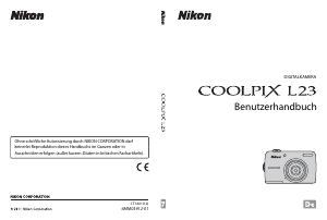 Bedienungsanleitung Nikon Coolpix L23 Digitalkamera