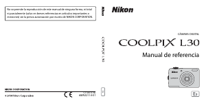 Manual de uso Nikon Coolpix L30 Cámara digital