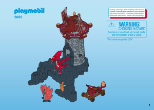 Mode d’emploi Playmobil set 5089 Knights Donjon des chevaliers dragons
