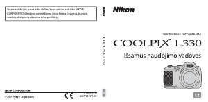 Vadovas Nikon Coolpix L330 Skaitmeninis fotoaparatas
