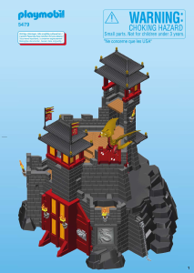 Mode d’emploi Playmobil set 5479 Knights Forteresse impériale du Dragon