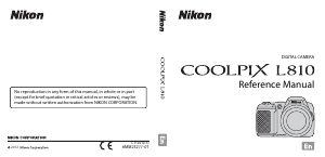 Manual Nikon Coolpix L810 Digital Camera