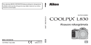 Rokasgrāmata Nikon Coolpix L830 Digitālā kamera