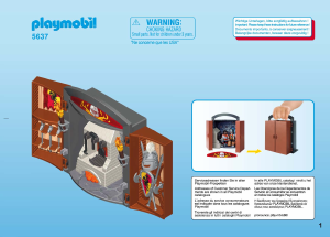Mode d’emploi Playmobil set 5637 Knights Play box et accessoires
