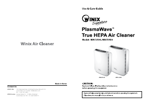 Manual Winix WACU300 Air Purifier