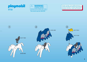 Manuale Playmobil set 5732 Knights Drago feroce