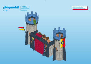 Mode d’emploi Playmobil set 5738 Knights Fort et catapulte