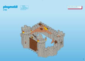 Mode d’emploi Playmobil set 5783 Knights Chateau chevaliers d'aigles