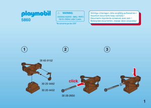 Mode d’emploi Playmobil set 5860 Knights Chevaliers avec arbalète