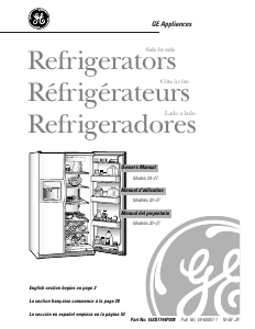 Mode d’emploi GE TFCW27FLN Réfrigérateur combiné