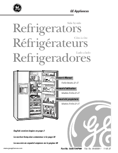 Mode d’emploi GE TFX22PPZBWW Réfrigérateur combiné