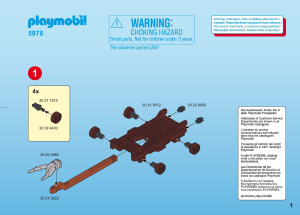 Manual Playmobil set 5978 Knights Blue knights with battering ram