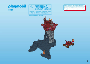 Mode d’emploi Playmobil set 5984 Knights Chevaliers et du château du dragon