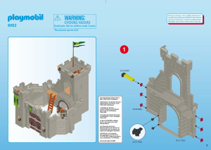 Руководство Playmobil set 6002 Knights Замок Рыцарей Волка