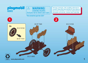 Instrukcja Playmobil set 6005 Knights Zamaskowany powóz rycerzy herbu Sokół