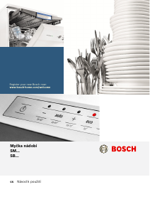 Manuál Bosch SBV46MX01E Myčka na nádobí