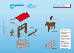 Mode d’emploi Playmobil set 7057 Knights Cheval au point d'eau