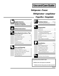 Manual de uso GE TPG24BFZAWW Frigorífico combinado