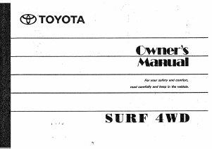 Handleiding Toyota Surf 4WD (1994)