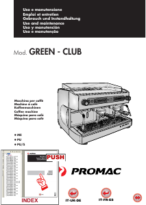 Bedienungsanleitung Promac Club PU Espressomaschine