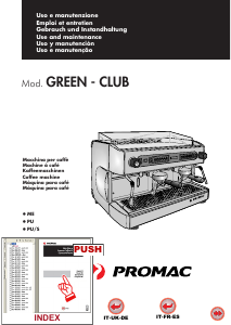 Bruksanvisning Promac Club PU/S Espressomaskin