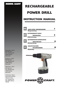 Brugsanvisning Power Craft 66697 Bore-skruemaskine