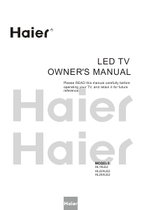 Handleiding Haier HL19LE2 LED televisie