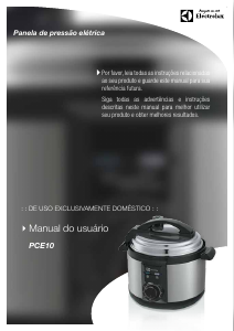 Manual Electrolux PCE10 Panela pressão