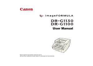 Handleiding Canon DR-G1130 Scanner