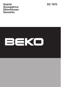 Manuale BEKO DC 7670 Asciugatrice