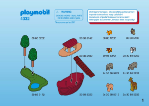 Bedienungsanleitung Playmobil set 4332 Micro World Arche Noah