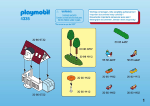 Bruksanvisning Playmobil set 4335 Micro World Familjshus