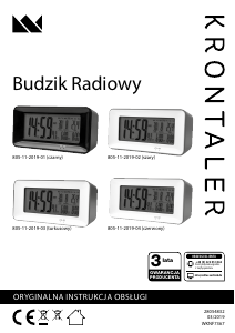 Instrukcja Krontaler 805-11-2019-02 Budzik