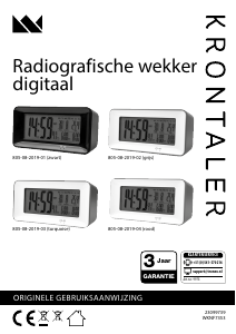 Handleiding Krontaler 805-08-2019-03 Wekker