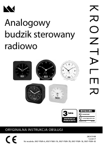 Instrukcja Krontaler AN7-FWA-6 Budzik