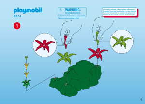 Mode d’emploi Playmobil set 5273 Safari WWF-Gorilles et okapis avec vegetation