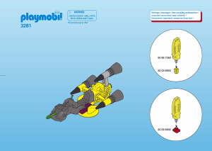 Manual de uso Playmobil set 3281 Space Glider extranjero