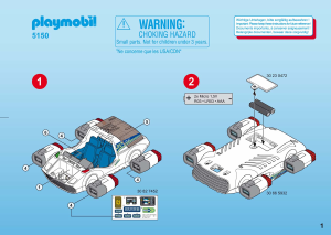 Bruksanvisning Playmobil set 5150 Space E-Rangers turbojet med startstation