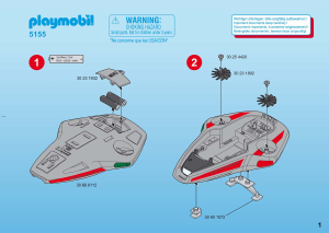 Bruksanvisning Playmobil set 5155 Space Darksters speed glider