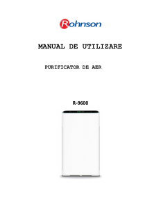 Manual Rohnson R-9600 Purificator de aer