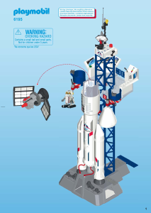 Handleiding Playmobil set 6195 Space Lanceerbasis met raket