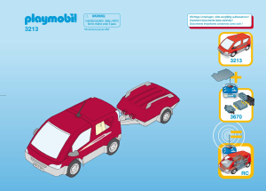 Handleiding Playmobil set 3213 Traffic Familiebusje