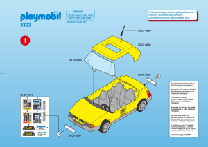 Handleiding Playmobil set 3323 Traffic Airport taxi