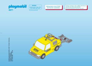 Manual de uso Playmobil set 4071 Traffic Coche de asistencia