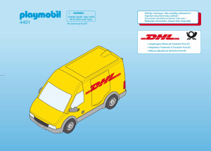 Bruksanvisning Playmobil set 4401 Traffic DHL lastbil